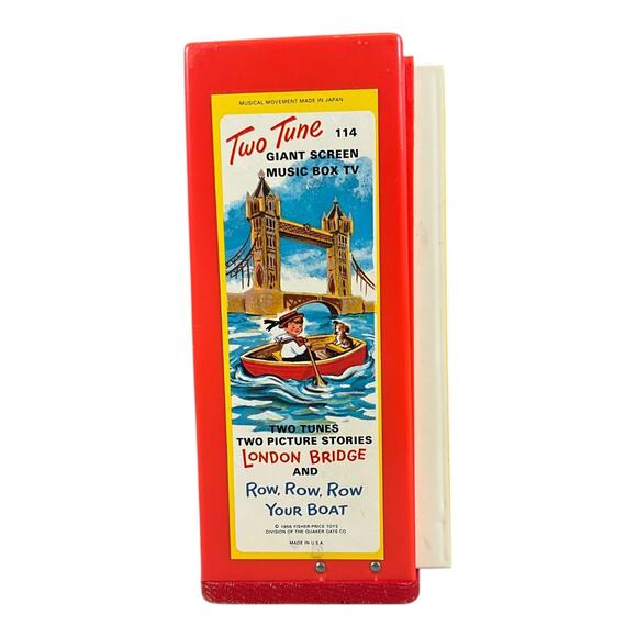 Fisher-Price Movie Viewer Theater 2 Films London Bridge Row Row Row Your Boat - Picture 7 of 13